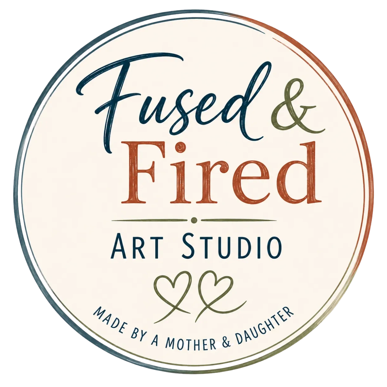 Fused & Fired Art Studio Logo
